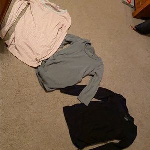 3 long sleeved maternity tops